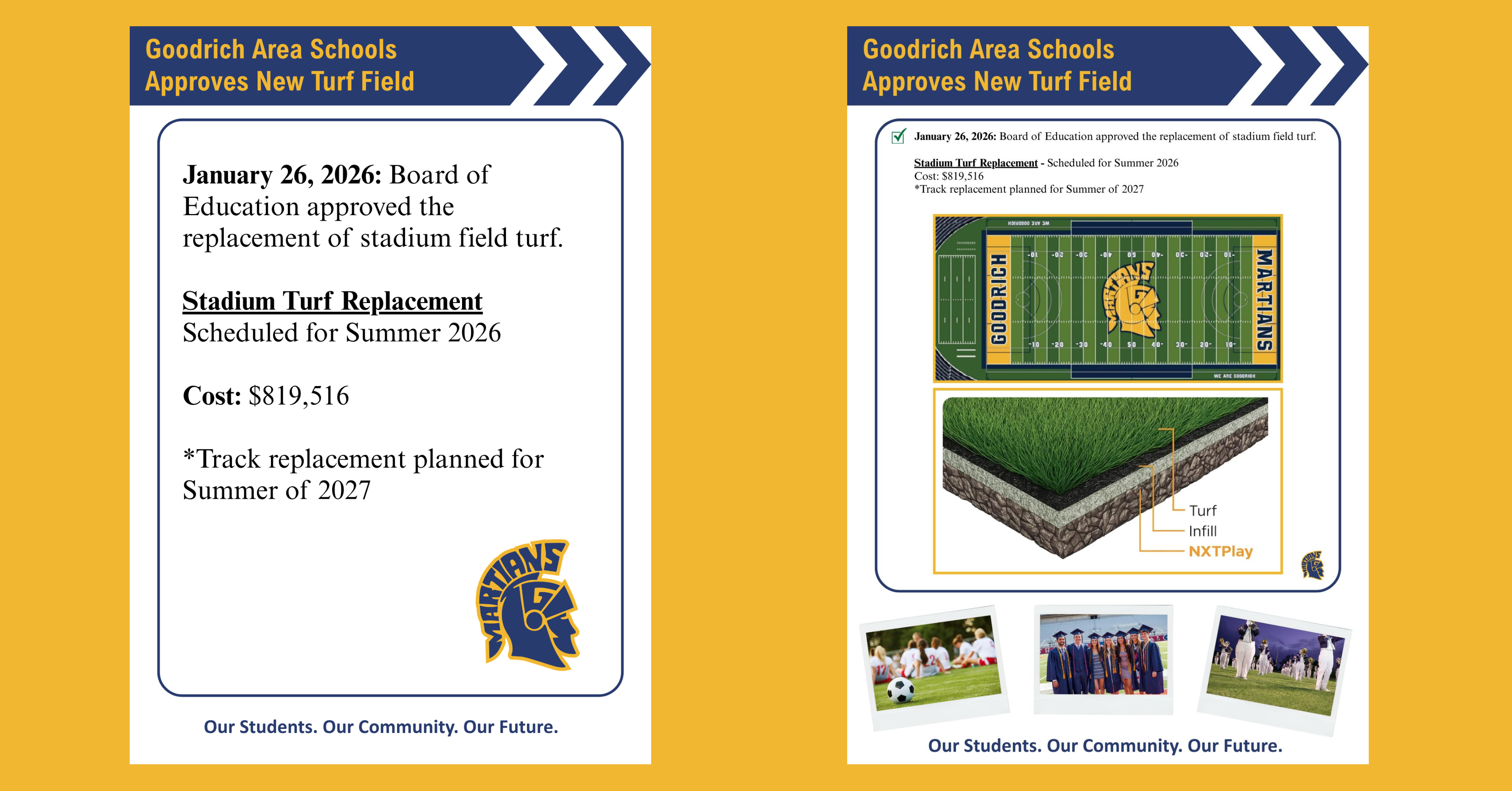 Stadium Turf Replacement approved